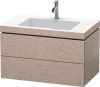 Duravit Vero Air, mosdó szekrénnyel  80 cm széles LC6927, furnérozott