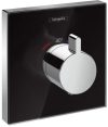 Hansgrohe ShowerSelect Glass termosztát fekete üveglap 92595600, bemutatótermi Hansgrohe ShowerSelect Glass termosztát fekete üveglap 92595600, bemutatótermi