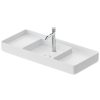 Duravit Bento Starck Box, mosdótál 104 cm széles 2381103071, fehér szatén matt