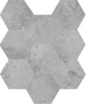 Caesar alchemy, argent hexagons 28 x 34 cm RT natur