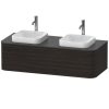 Duravit Happy D.2 Plus, alsószekrény 130 cm széles HP 4943 B furnérozott