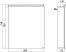Emco, Asis Flat tükrös szekrény világítással  60 cm széles 9797 050 67