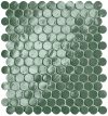 fap ceramiche glim, salvia round mosaico 29 x 32,5 cm RT brillante