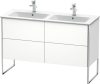 Duravit XSquare, mosdó szekrény 128 cm széles XS 4449 dekor 1 ME by Starck