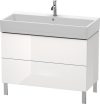 Duravit L-Cube, mosdó szekrény  98,4 cm széles LC 6778 lakkozott, Vero Air