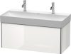 Duravit XSquare, mosdó szekrény 98,4 cm széles XS 4063 lakkozott DuraSquare