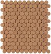 fap ceramiche summer, terracotta round mosaico 29,5 x 32,5 cm