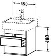 Duravit Ketho, alsószekrény 45 cm széles KT 6635 Duravit Ketho, alsószekrény 45 cm széles KT 6635