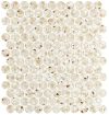 fap ceramiche glim, gemme beige gres round mosaico 29 x 32,5 cm RT matt