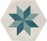 Marca Corona 1741, terra art stella o/c esagona