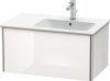 Duravit XSquare, mosdó szekrény 81 cm széles XS 4072 dekor 2 ME by Starck