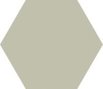 croma, oyster hexagon 15 x 17,3 cm, matt, R10
