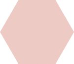 croma, rosy hexagon 15 x 17,3 cm, matt, R10