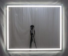 világító tükör 120 x 100 cm 2,5 cm széles LED világítással, kapcsolóval