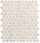   fap ceramiche glim, gemme bianco round mosaico 29 x 32,5 cm RT matt