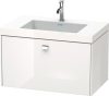 Duravit Brioso, mosdó szekrénnyel 80 cm széles BR4601 dekor 2, Vero Air