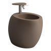 Laufen Il Bagno Alessi One bidé, álló H8329711883041 matt caffé