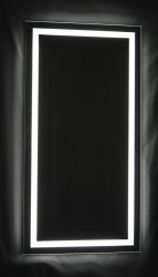 világító tükör 51,5 x 100 cm 2,5 cm széles LED világítással, kapcsolóval