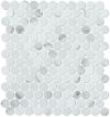 fap ceramiche roma, statuario round mosaico 29,5 x 32,5 cm matt