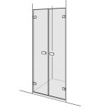   Duscholux Collection 3 lengő ajtó 410.115100.1800 100-180 cm széles