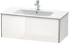 Duravit XSquare, mosdó szekrény 101 cm széles XS 4073 dekor 2 ME by Starck