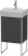 Duravit XSquare, mosdó szekrény 43,4 cm széles XS 4441 L/R dekor 1 DuraSquare