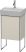 Duravit XSquare, mosdó szekrény 43,4 cm széles XS 4441 L/R dekor 1 DuraSquare