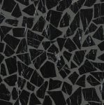   fap ceramiche roma diamond, nero reale schegge mosaico 30 x 30 cm fényes
