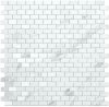 fap ceramiche roma, statuario brick mosaico 30 x 30 cm matt