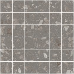 sant'agostino glow, grey mosaico 30 x 30 cm natur