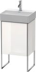   Duravit XSquare, mosdó szekrény 43,4 cm széles XS 4441 L/R lakkozott DuraSquare
