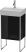Duravit XSquare, mosdó szekrény 43,4 cm széles XS 4441 L/R lakkozott DuraSquare