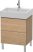 Duravit L-Cube, mosdó szekrény  58,4 cm széles LC 6775, Vero Air
