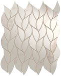   fap ceramiche roma gold, calacatta delicato leaves mosaico 25,9 x 30,9 cm RT brillante