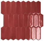   fap true colors, bordeaux fényes vintage mosaico 28,5 x 29,5 cm