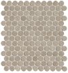 fap ceramiche nobu, grey gres round mosaico 29 x 32,5 cm RT matt