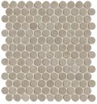   fap ceramiche nobu, grey gres round mosaico 29 x 32,5 cm RT matt