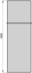 Zehnder Fina Lean Bar radiátor 180 x 70 cm, meleg vizes