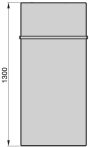 Zehnder Fina Lean Bar radiátor 130 x 70 cm, meleg vizes