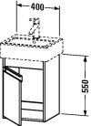 Duravit Ketho, alsószekrény 40 cm széles KT 6630 Duravit Ketho, alsószekrény 40 cm széles KT 6630