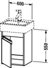 Duravit Ketho, alsószekrény 40 cm széles KT 6630