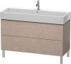 Duravit L-Cube, mosdó szekrény 118,4 cm széles LC 6779 furnérozott, Vero Air