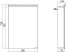 Emco, Asis Flat tükrös szekrény világítással  50 cm széles 9797 052 68