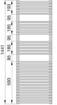 Zehnder Forma Spa radiátor 150 x 50 cm CR, meleg vizes Zehnder Forma Spa radiátor 150 x 50 cm CR, meleg vizes