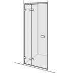   Duscholux Collection 3 lengő ajtó 410.1x5600.1000 38-100 cm széles