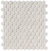 fap ceramiche milano&floor, bianco round mosaico 29 x 32,5 cm RT matt