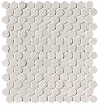   fap ceramiche milano&floor, bianco round mosaico 29 x 32,5 cm RT matt