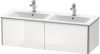 Duravit XSquare, mosdó szekrény 128 cm széles XS 4075 lakkozott ME by Starck