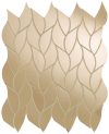 fap ceramiche roma gold, onice miele leaves mosaico 25,9 x 30,9 cm RT brillante