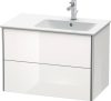 Duravit XSquare, mosdó szekrény 81 cm széles XS 4177 dekor 2 ME by Starck